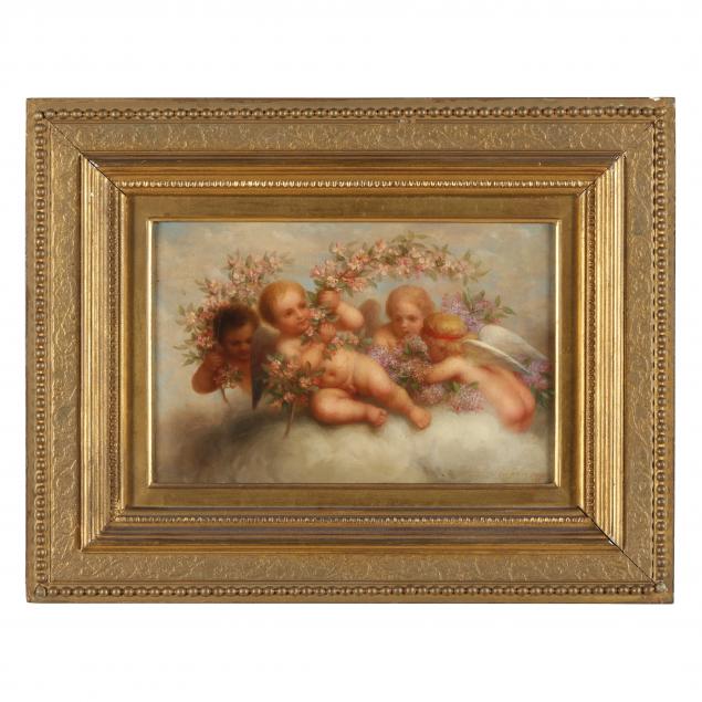 george-henry-hall-american-1825-1913-cupids-with-apple-blossoms-and-lilacs
