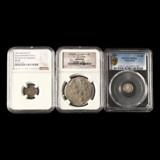 three-historic-latin-american-coins