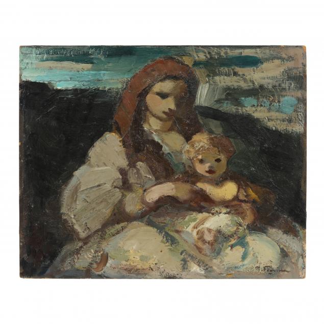 french-school-mid-20th-century-mother-and-child