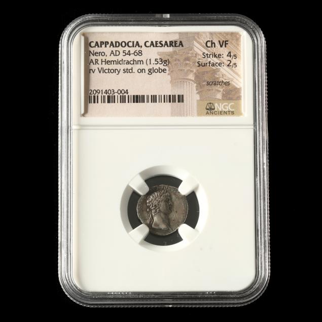 cappadocia-caesarea-nero-54-68-ad-ar-hemidrachm-ngc-ch-vf