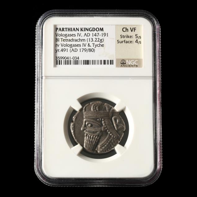 parthian-kingdom-vologases-iv-ad-147-191-billon-tetradrachm-ngc-ch-vf