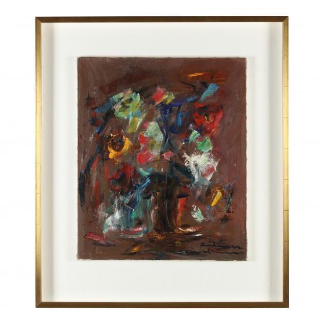 french-school-20th-century-gestural-floral-still-life