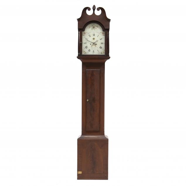 american-chippendale-cherry-tall-case-clock-hoffs-heisely-lancaster