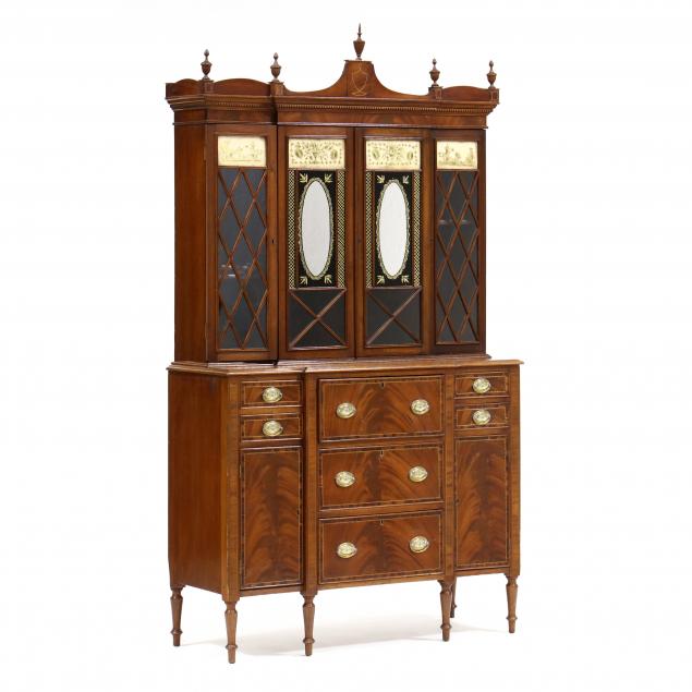 custom-federal-syle-eglomise-mahogany-desk-and-bookcase
