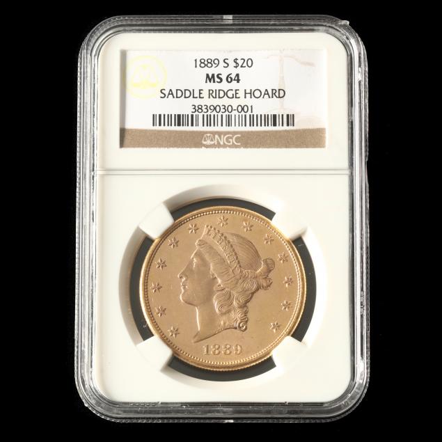 1889-s-liberty-head-20-gold-double-eagle-ngc-ms64-saddle-ridge-hoard