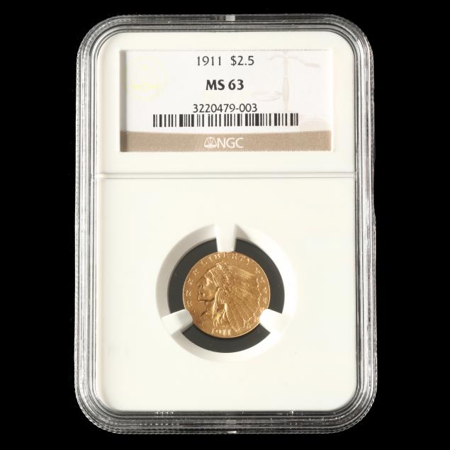 1911-indian-head-2-50-gold-quarter-eagle-ngc-ms63