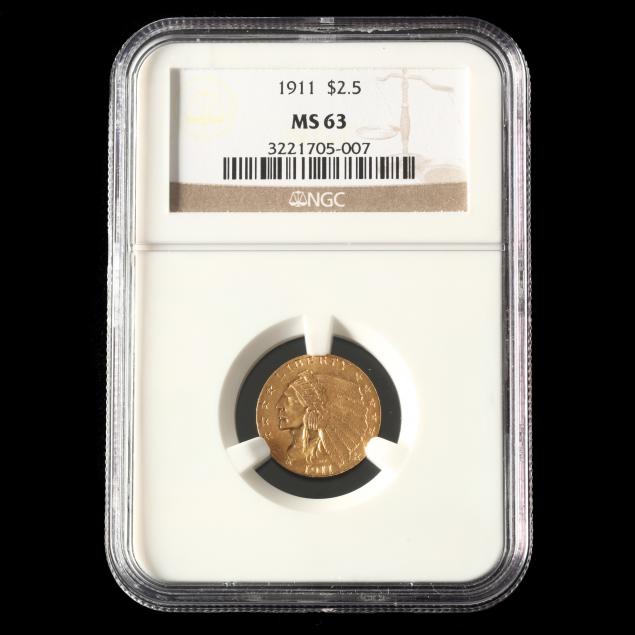 1911-indian-head-2-50-gold-quarter-eagle-ngc-ms63