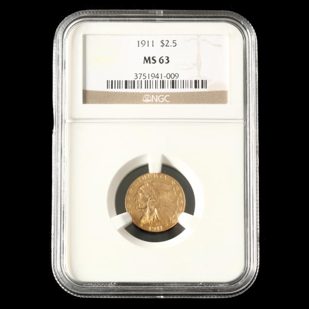 1911-indian-head-2-50-gold-quarter-eagle-ngc-ms63