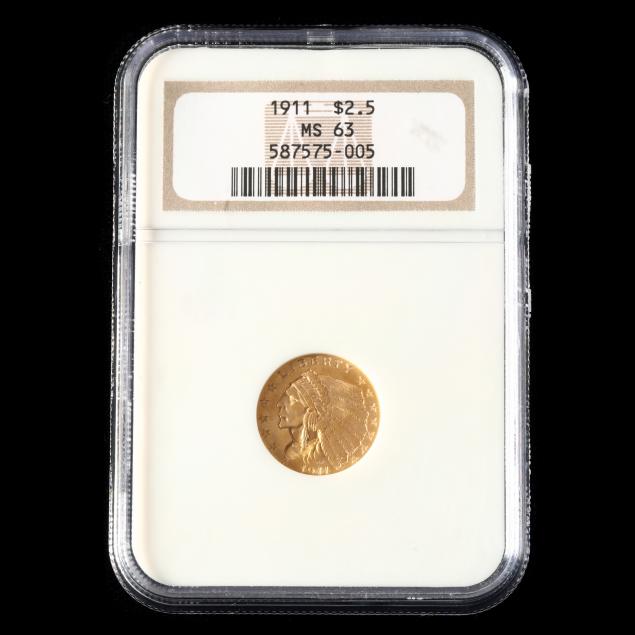 1911-indian-head-2-50-gold-quarter-eagle-ngc-ms63