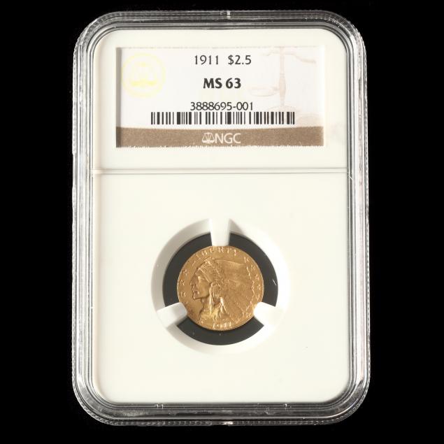 1911-indian-head-2-50-gold-quarter-eagle-ngc-ms63