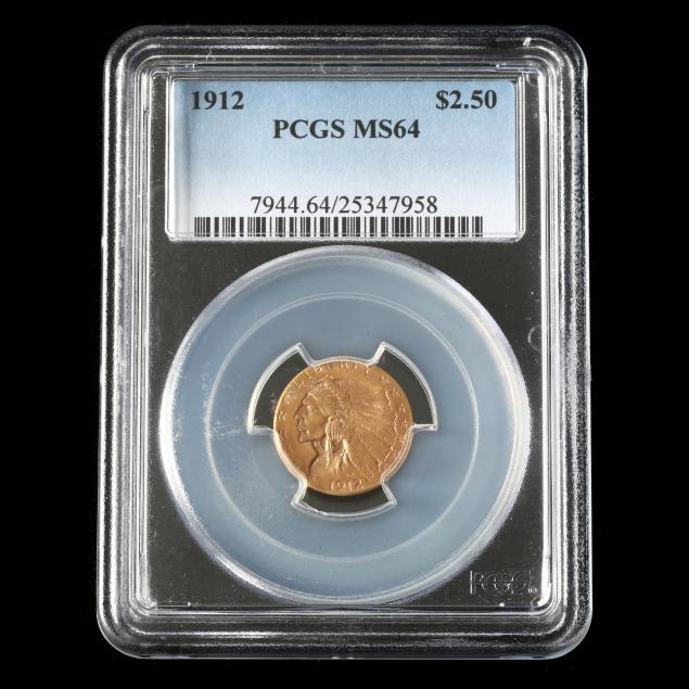 1912-indian-head-2-50-gold-quarter-eagle-pcgs-ms64
