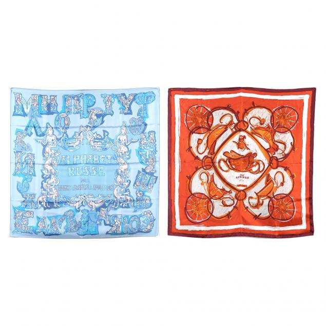 two-silk-scarves-hermes