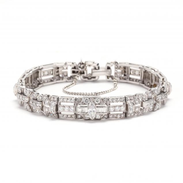 art-deco-platinum-and-diamond-bracelet