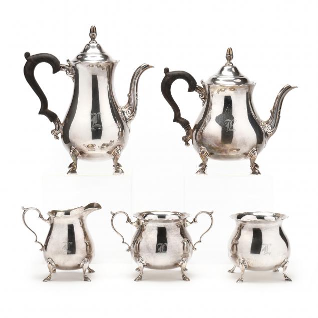 chippendale-style-sterling-silver-tea-coffee-service