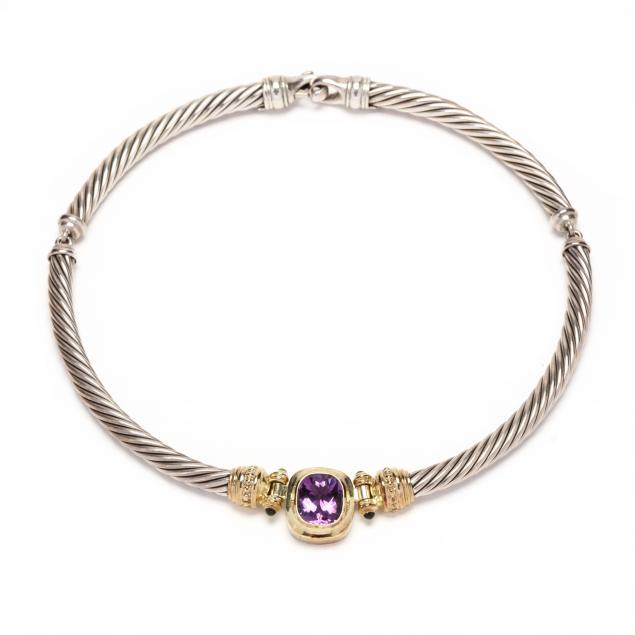 sterling-silver-gold-and-amethyst-necklace-david-yurman