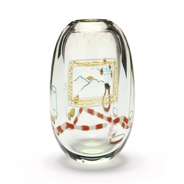 mark-peiser-american-b-1938-pwv-pictorial-still-life-glass-vase
