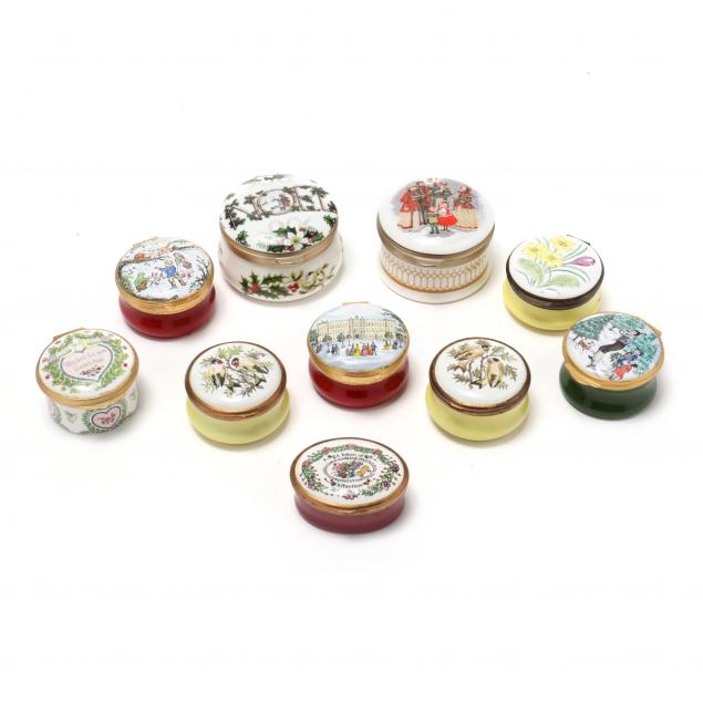 group-of-ten-enamel-boxes