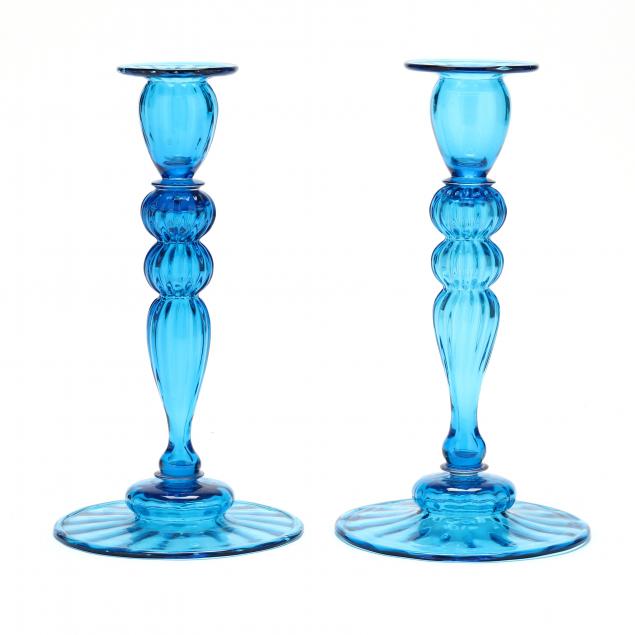 pair-of-frederick-carder-era-steuben-glass-candlesticks
