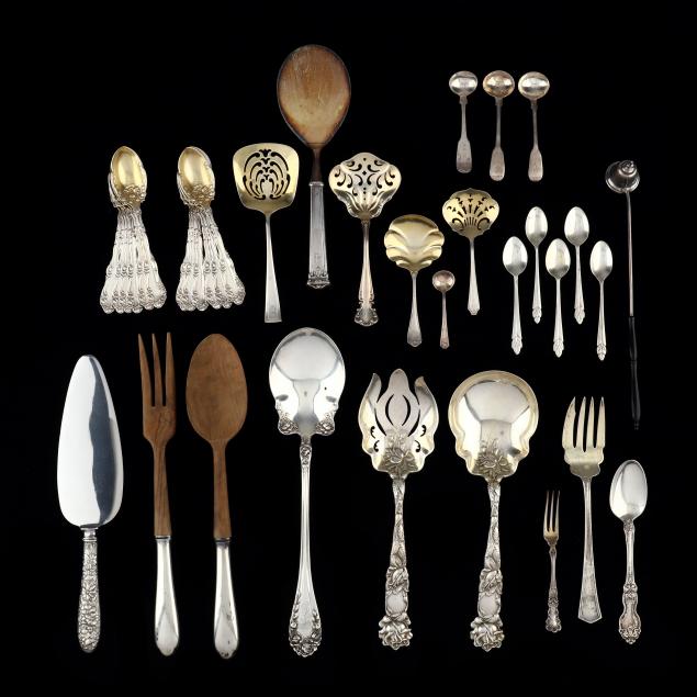 a-group-of-sterling-silver-flatware