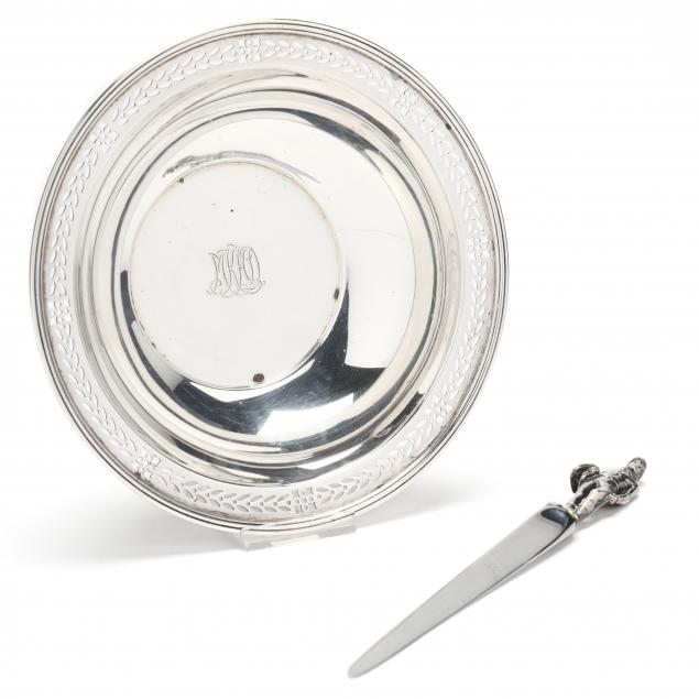 tiffany-co-sterling-silver-jockey-form-letter-opener-and-bowl