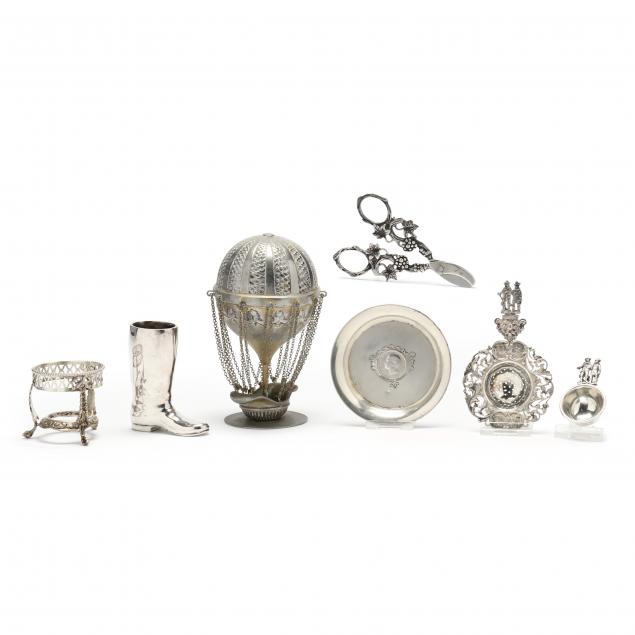 a-collection-of-silver-and-silverplate-novelties