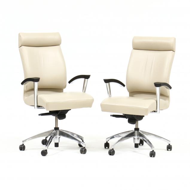 pair-of-modern-leather-office-chairs