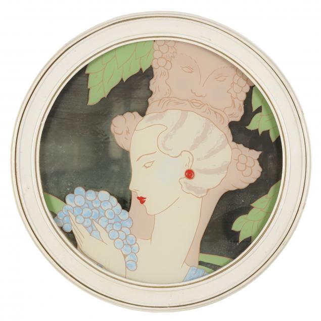 art-deco-round-figural-eglomise-mirror