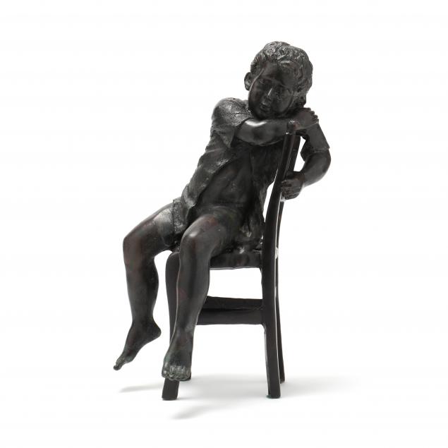 maitland-smith-bronze-sculpture-of-boy-in-chair