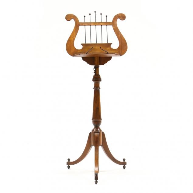mahogany-lyre-form-music-stand