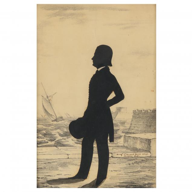 auguste-edouart-french-american-1789-1861-silhouette-of-a-midshipman-in-the-united-states-navy