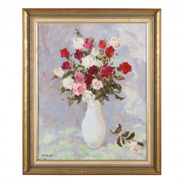 anton-vorauer-american-1905-1985-still-life-with-roses