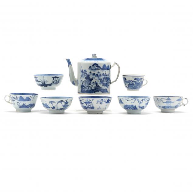 a-grouping-chinese-export-blue-and-white-porcelain