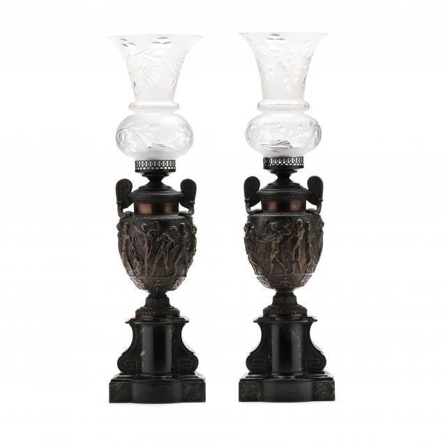 pair-of-bronze-and-marble-i-townley-vase-i-mantel-lamps