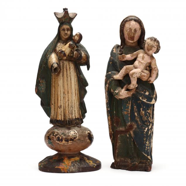 two-spanish-colonial-polychrome-figures-of-the-madonna-and-child
