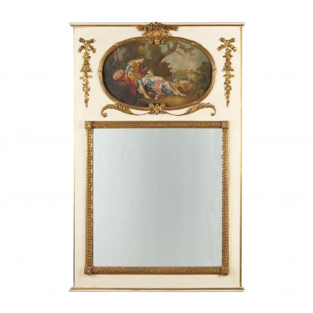 french-classical-style-gilt-and-painted-trumeau