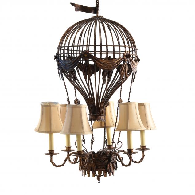 italianate-gilt-metal-hot-air-balloon-chandelier