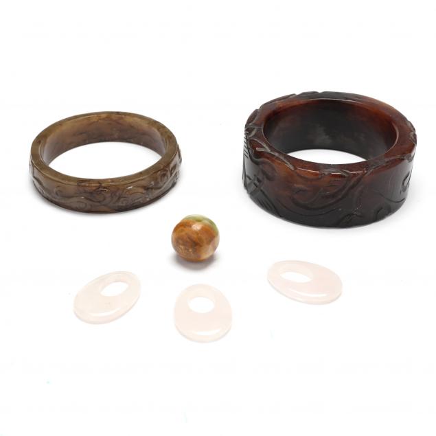 a-group-of-chinese-hardstone-jewelry-items