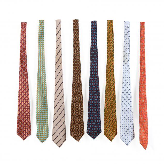selection-of-eight-silk-ties-gucci-and-dior