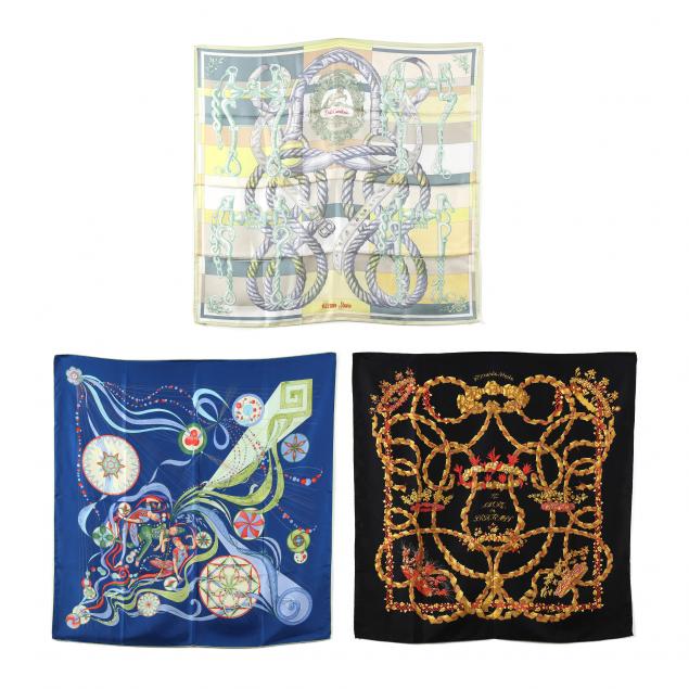 three-hermes-silk-scarves