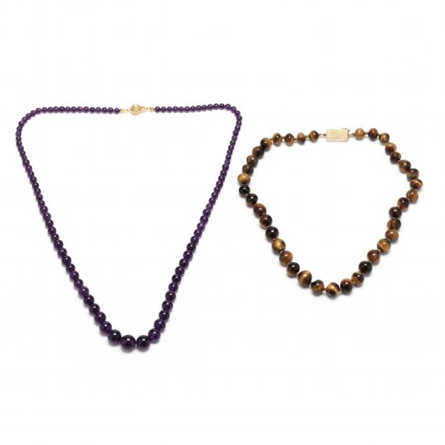 two-gem-set-bead-necklaces