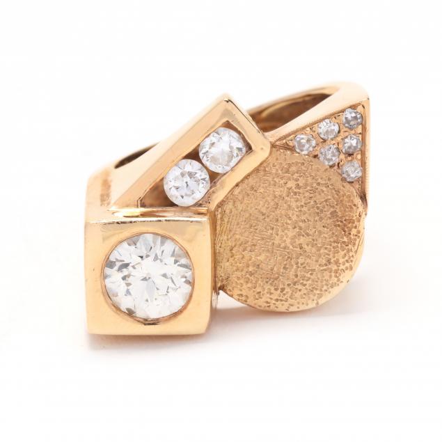 modernist-gold-and-diamond-ring