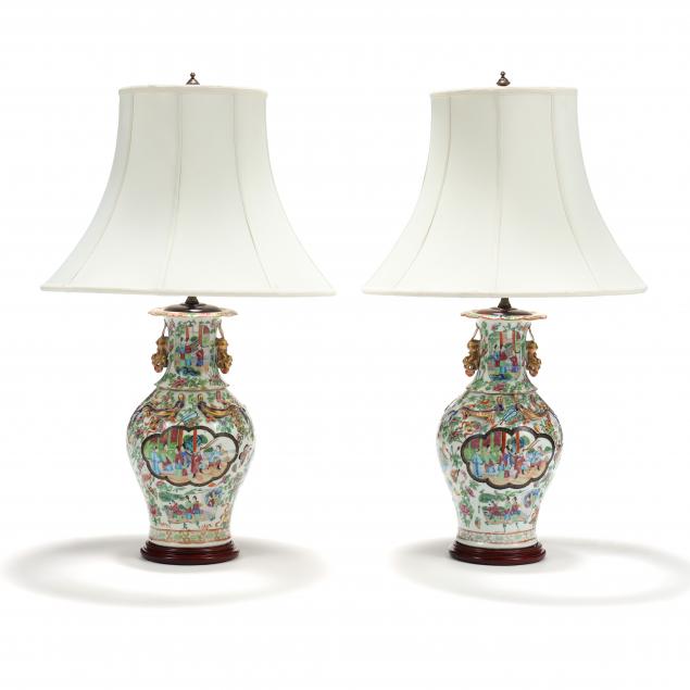 a-pair-of-chinese-rose-medallion-vase-lamps