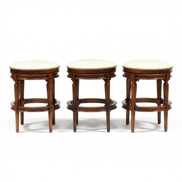 alexeew-co-set-of-three-louis-xvi-style-leather-barstools