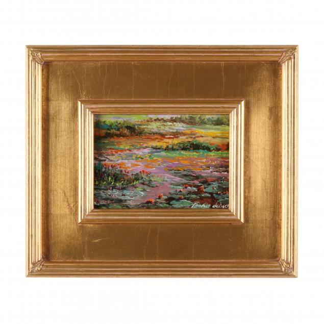 thomas-dedecker-american-b-1951-i-flowered-pond-i