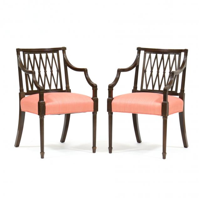 pair-of-regency-style-mahogany-armchairs