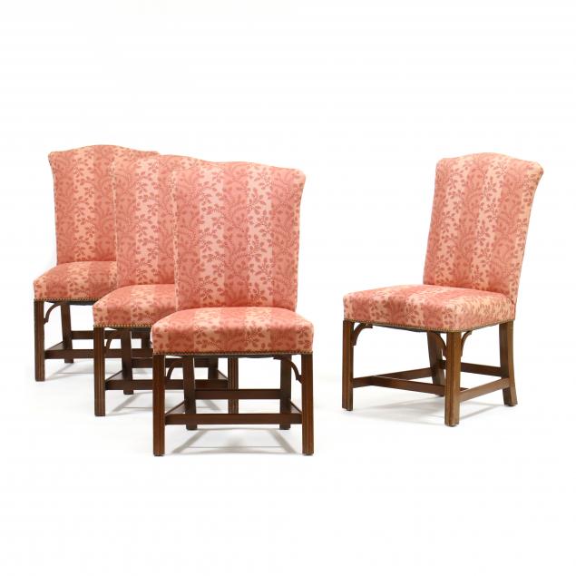 four-chippendale-style-upholstered-side-chairs
