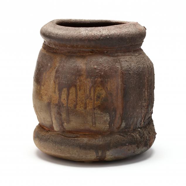 paul-chaleff-american-b-1947-wood-fired-broad-vase-form
