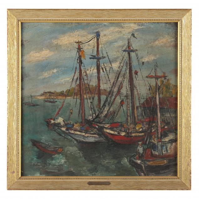 edward-rosenfeld-american-1906-1983-harbor-scene