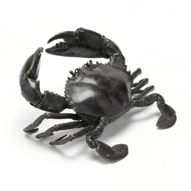 a-naturalistic-bronze-model-of-a-crab