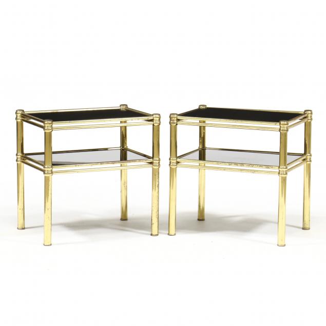 pair-of-modern-brass-and-glass-side-tables